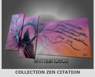 Tableaux collection zen citation