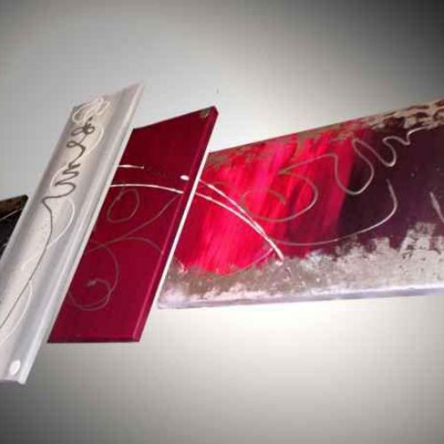 Tableau abstrait Raspberry