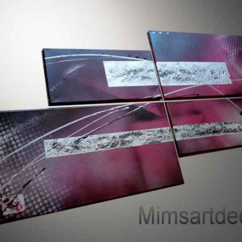 Tableau moderne Prosperité Mauve