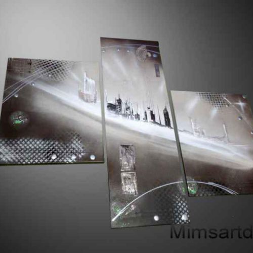 Tableau abstrait Deluge