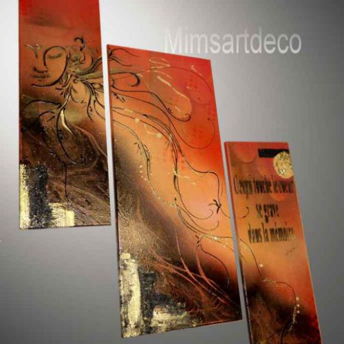 Racine d‘or tableau zen