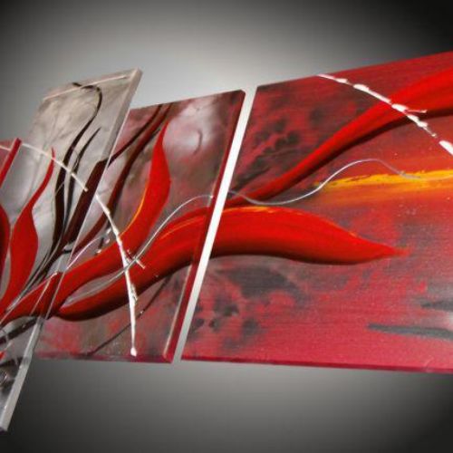 Tableau rouge Red Wisp