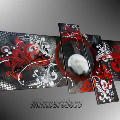 Tableau baroque rouge et noir