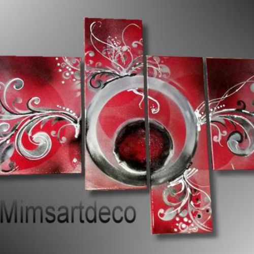 Tableau baroque rouge