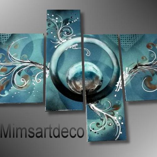 Tableau baroque bleu