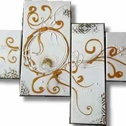 tableau baroque ethnique blanc