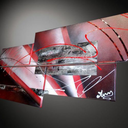 Tableau moderne Prosperité Red