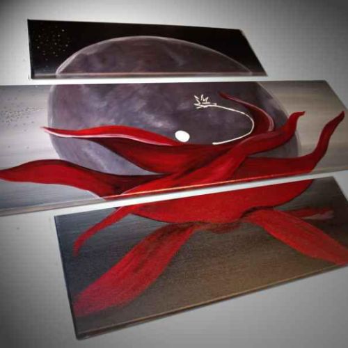 Tableau Zenitude rouge