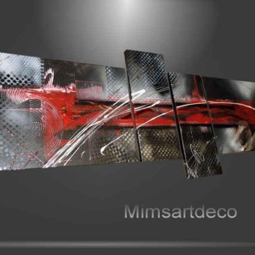 Tableau moderne Red Metal