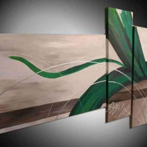 Tableau fleur verte Virulence Métal