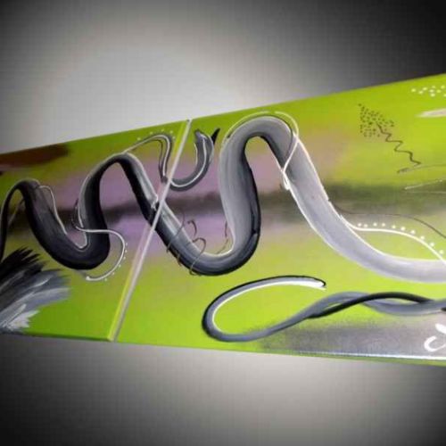 Tableau Worms Silvered