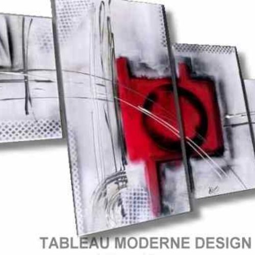 TABLEAU MODERNE DESIGN ROUGE