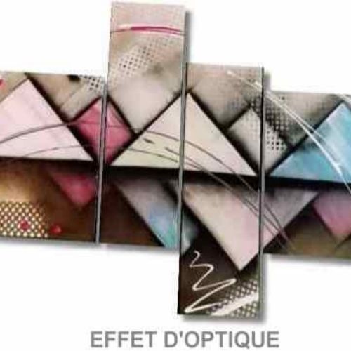 TABLEAU ABSTRAIT EFFET D'OPTIQUE