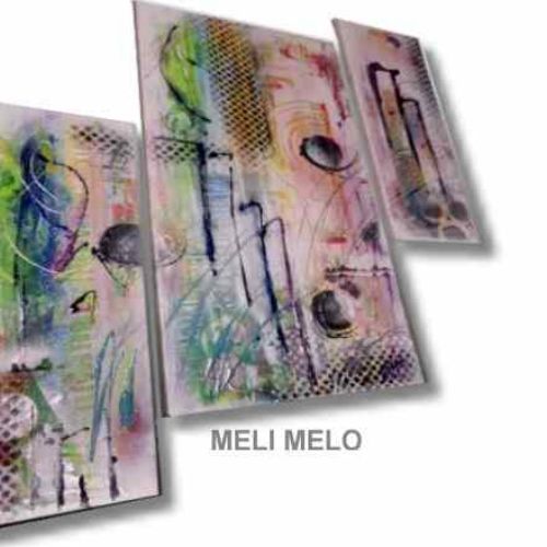 Tableau abstrait coloré MELI MELO