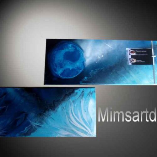 Peinture a la bombe Planete Bleu