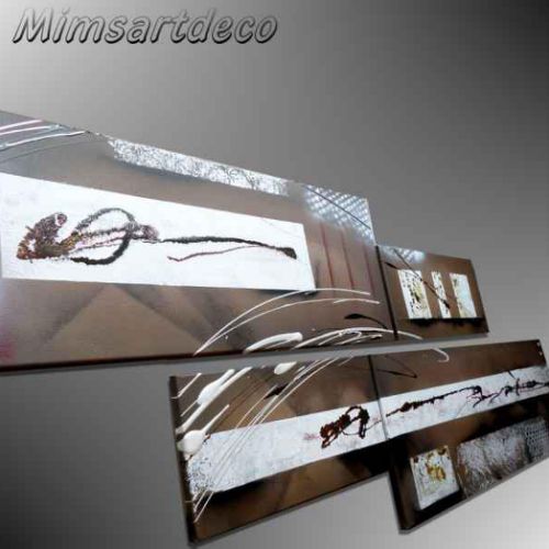 Tableau abstrait chocolat