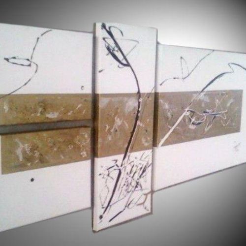 Tableau abstrait blanc Jumay