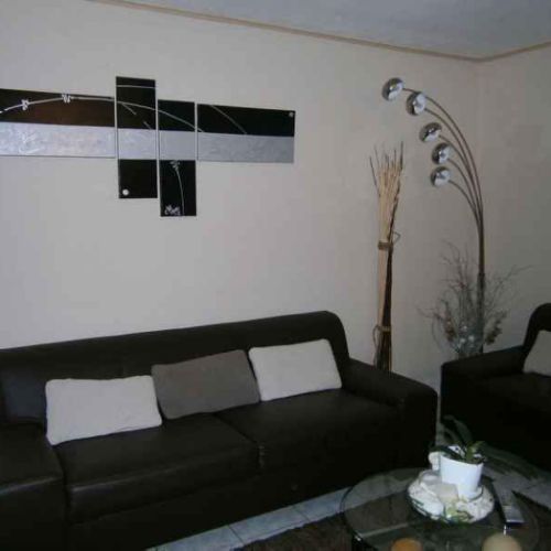 Tableau moderne peinture noir