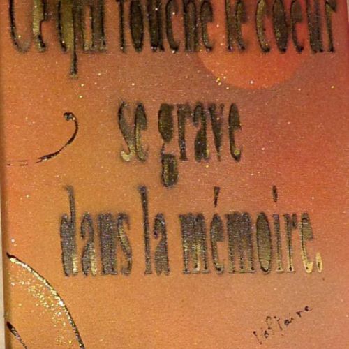 Ce qui touche le coeur , se grave dans la mémoire Citation de Voltaire