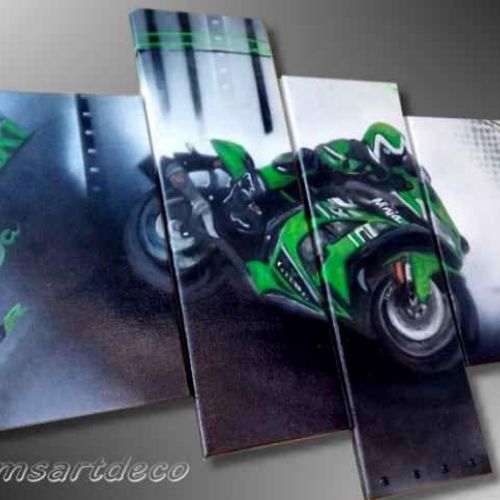 Tableau Kawasaki ninja verte