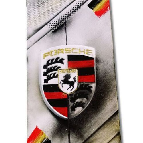 TABLEAU LOGO PORSCHE 1 TOILE