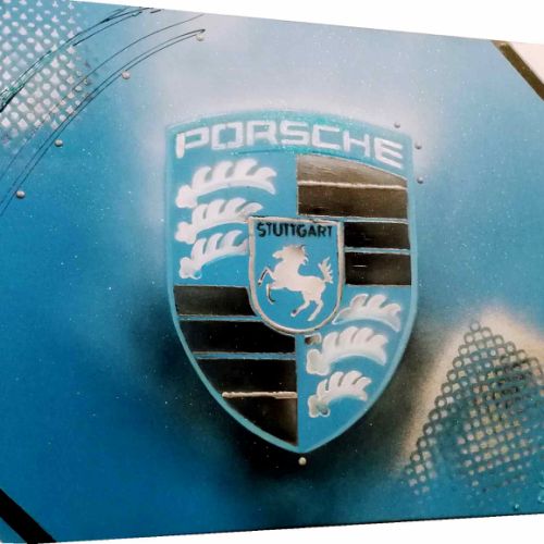 Tableau Porsche Bleu