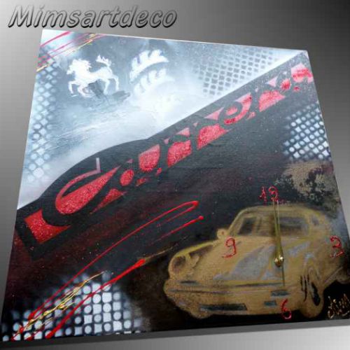 TABLEAU HORLOGE PORSCHE