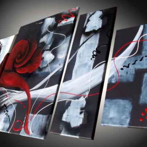 Tableau Rose rouge Virgil