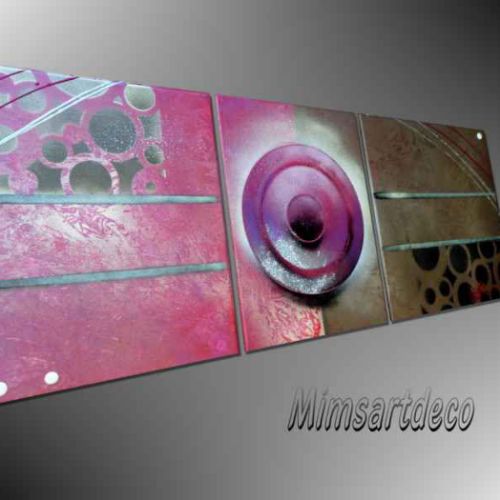 Tableau moderne sonoribulle mauve