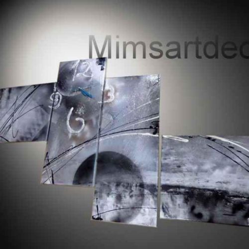 L'Air du temps Tableau horloge gris