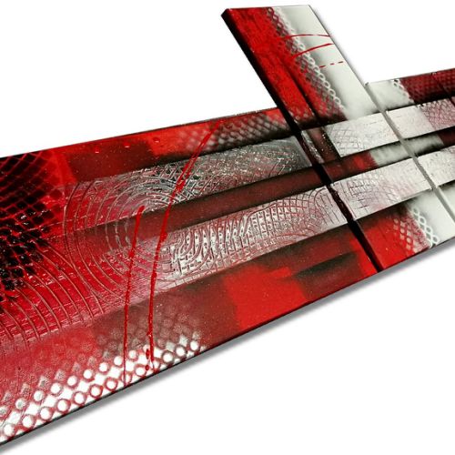 TABLEAU MODERNE ROUGE ET NOIR REUSSITE
