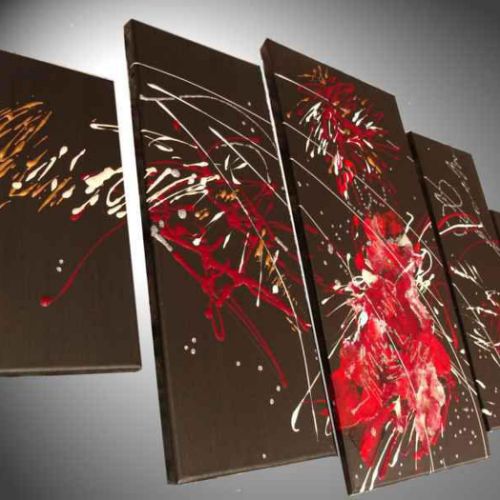 Tableau abstrait Carnavalesque