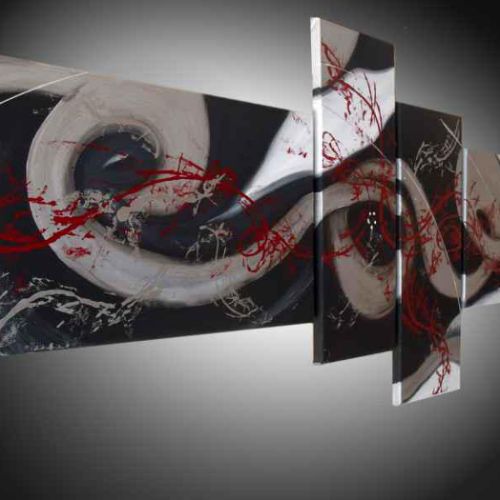 Tableau abstrait Pearl Gray