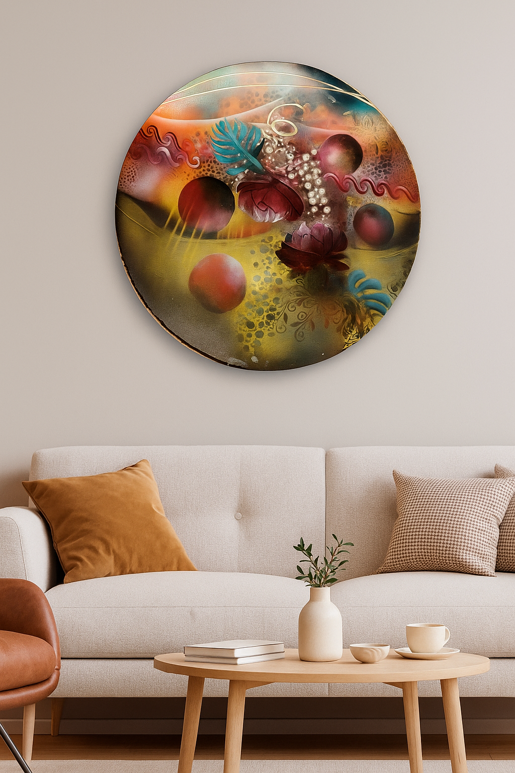 tableau abstrait contemporain